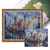 Hogwarts Castle Full Stamped Cross Stitch Kit 14CT 2-Strand Egyptian Cotton 100x80cm tapestrymarket
