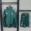 2026 Kids Germany Green Goalkeeper Long Sleeves Soccer Jersey