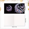 6Pcs Moon Butterfly Diamond Painting Greeting Card Diamond Handmade Card