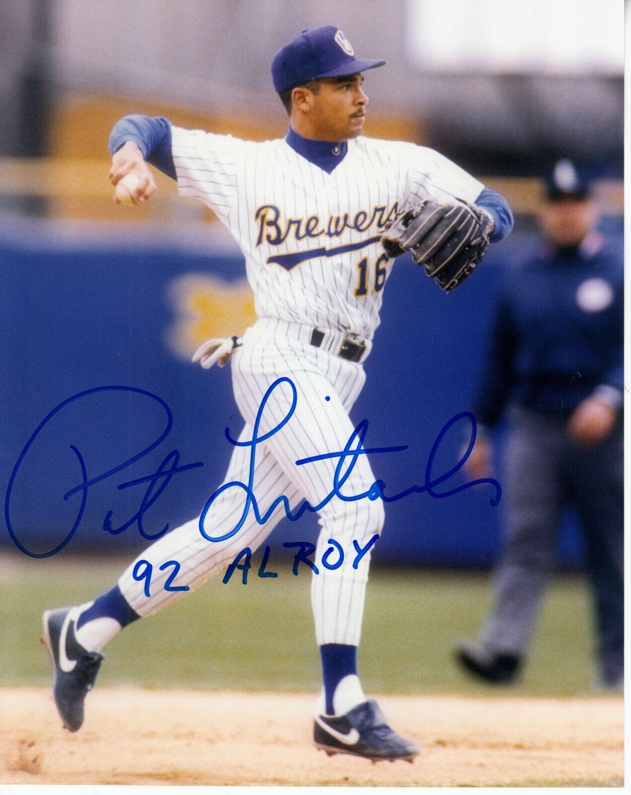 Pat Listach #0 8x10 Signed Photo Poster painting w/ COA Milwaukee Brewers 033119