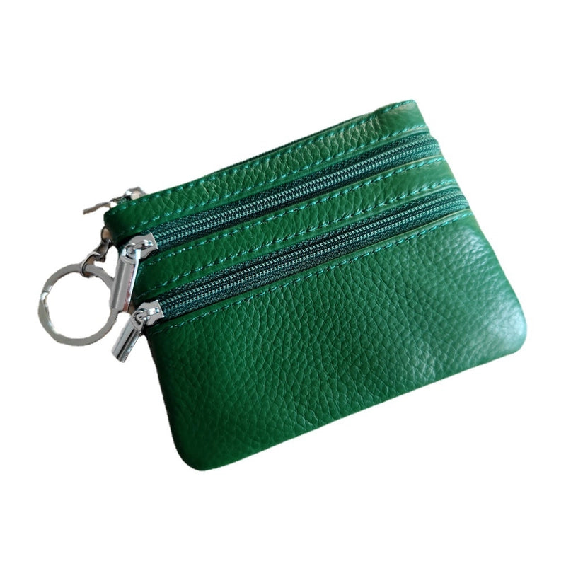 Explosions Genuine Leather Coin Purse Ladies Home Zipper Key Bag Multifunctional Card Bag Coin Coin Coin Bag