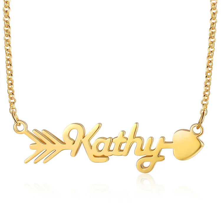 Personalized Cupid's Arrow Name Necklace Classic Necklace for Kids