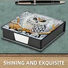 5D DIY Leather Diamond Painting Memo Pad Holder with 160 Sheets Paper (Owl)