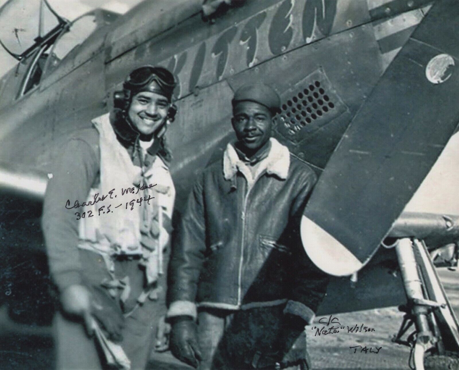 CHARLES MCGEE SIGNED TUSKEGEE AIRMEN WWII PILOT SIGNED AIR FORCE 8X10 Photo Poster painting