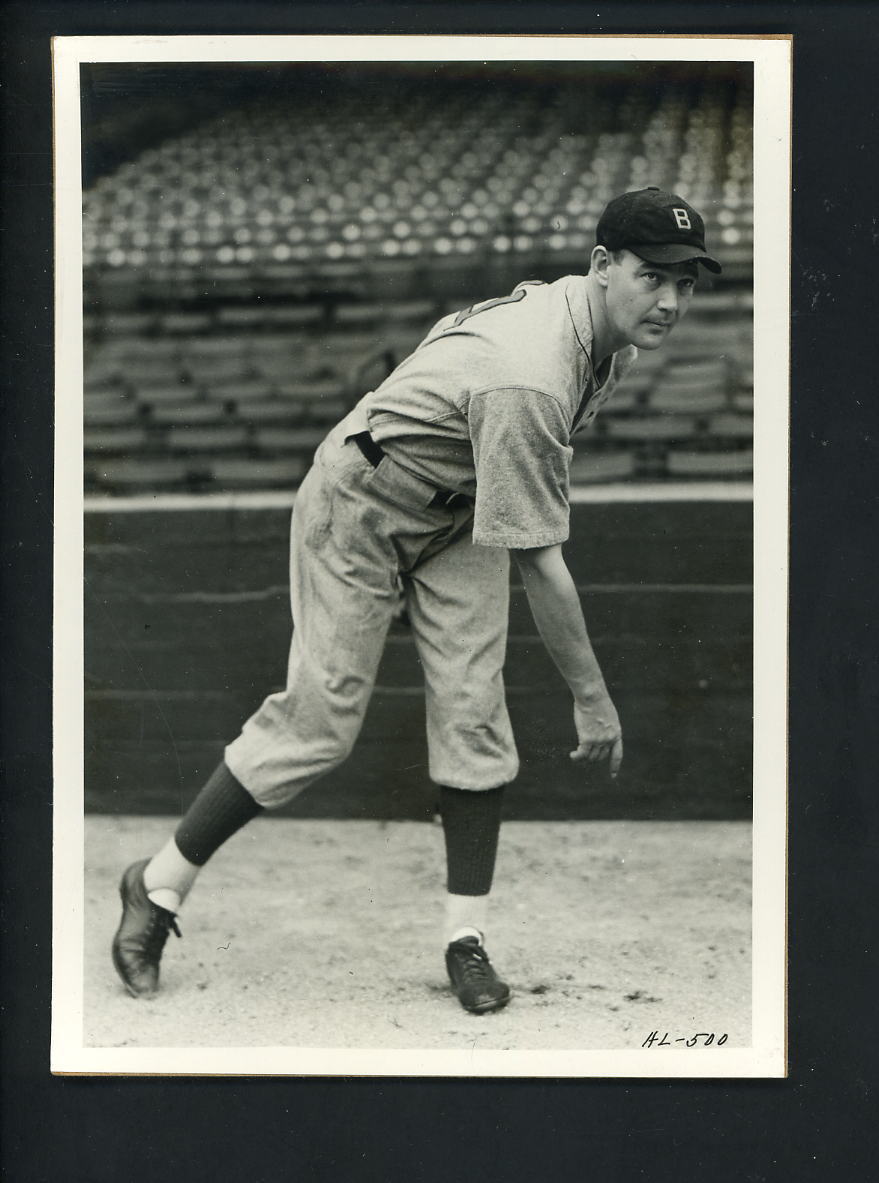 George Pipgras circa 1933 Press Original Photo Poster painting Boston Red Sox