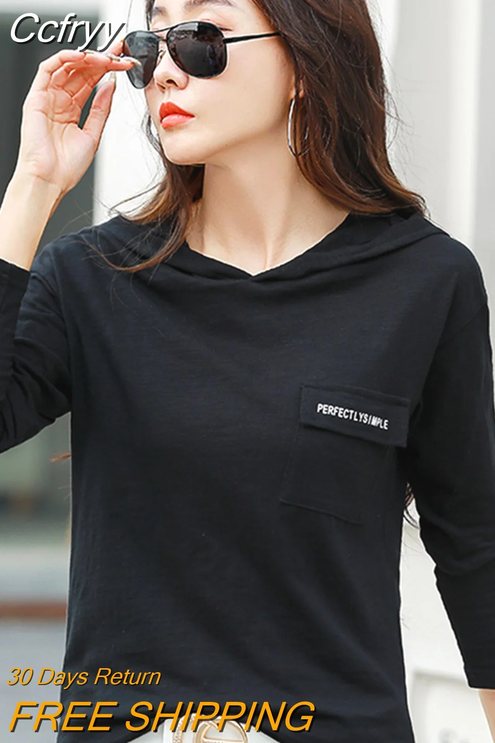 huibahe Women Cotton Long Sleeve Top T Shirt Korean Style T-Shirts Vintage Clothes Loose Tee Shirt Femme 2023 Autumn Camisetas