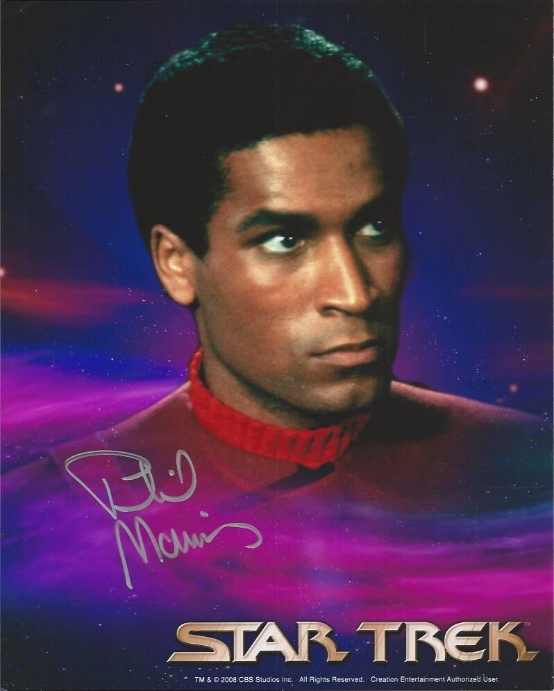 Phil Morris - Star Trek III signed Photo Poster painting