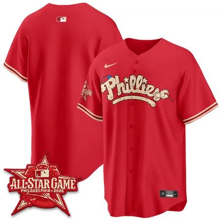 Men's Philadelphia Phillies Red 2026 MLB All-Star Jersey KTGJ