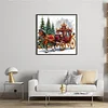 Christmas Carriage-11CT Stamped Cross Stitch 40*40cm/15.75*15.75in