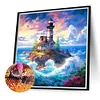 (40*40cm)Lighthouse - Full Round Drill Diamond Painting