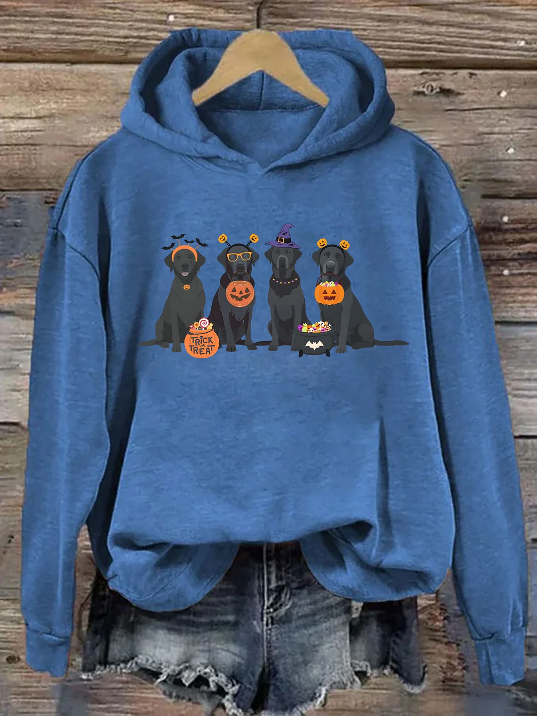 Halloween Black Lab Hoodie