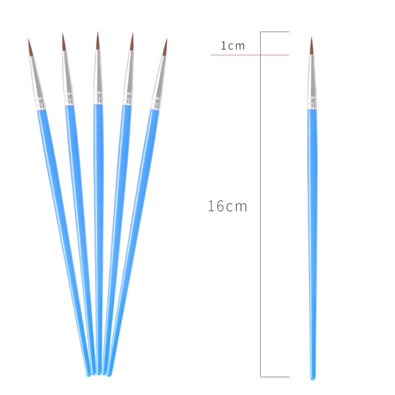 Simple Nylon Oil Painting Hook Line Pen Flat Brush
