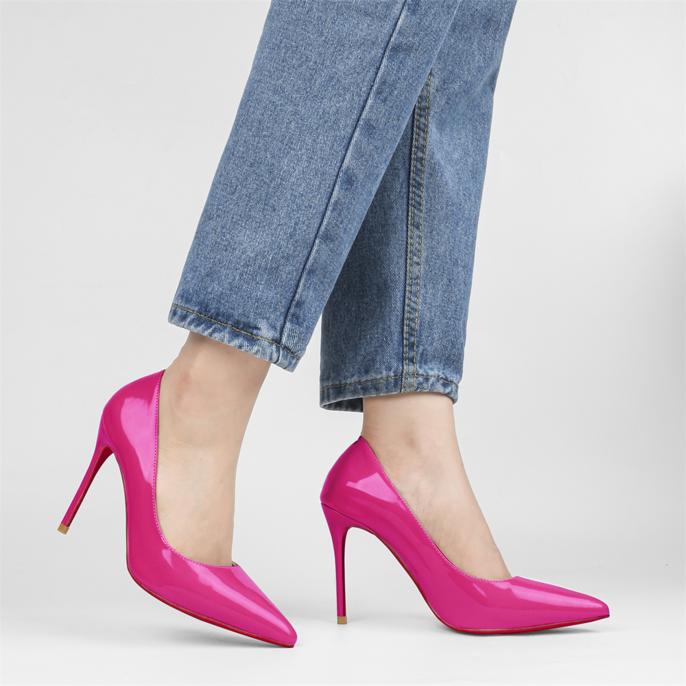 100mm High Heels Party Daily Pumps Red Soles Shoes-vocosishoes