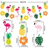 5 SETS Hawaii Vacation Non-woven Hanging Flags Party Decoration