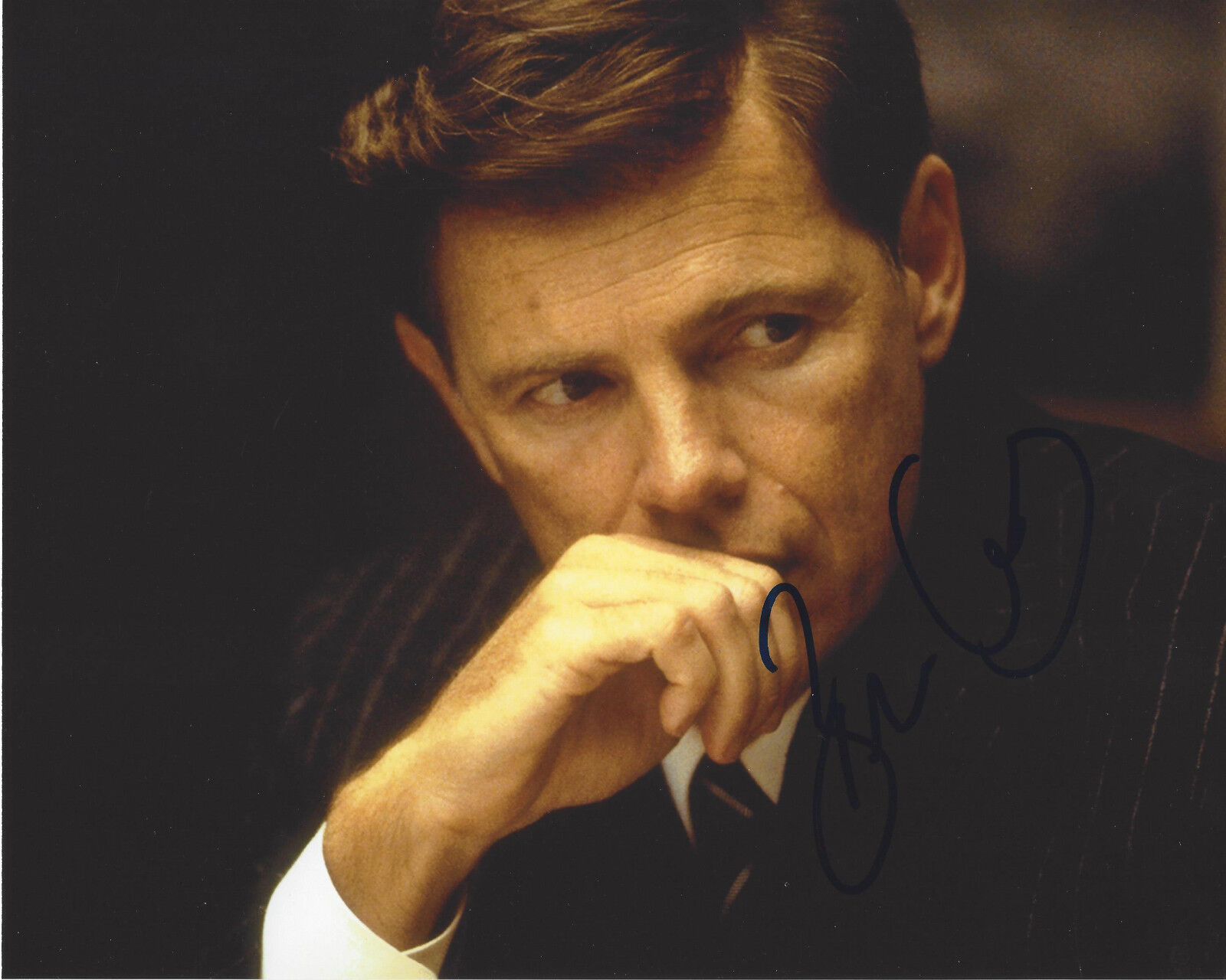 BRUCE GREENWOOD HAND SIGNED AUTHENTIC 'THIRTEEN DAYS' 8X10 Photo Poster painting C w/COA ACTOR