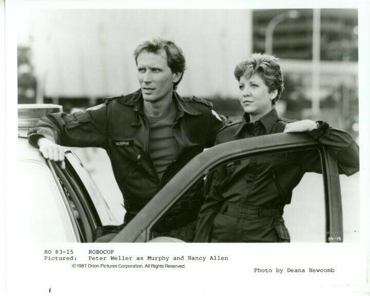 Peter Weller Nancy Allen Robocop 2 Original Press 8X10 Photo Poster painting