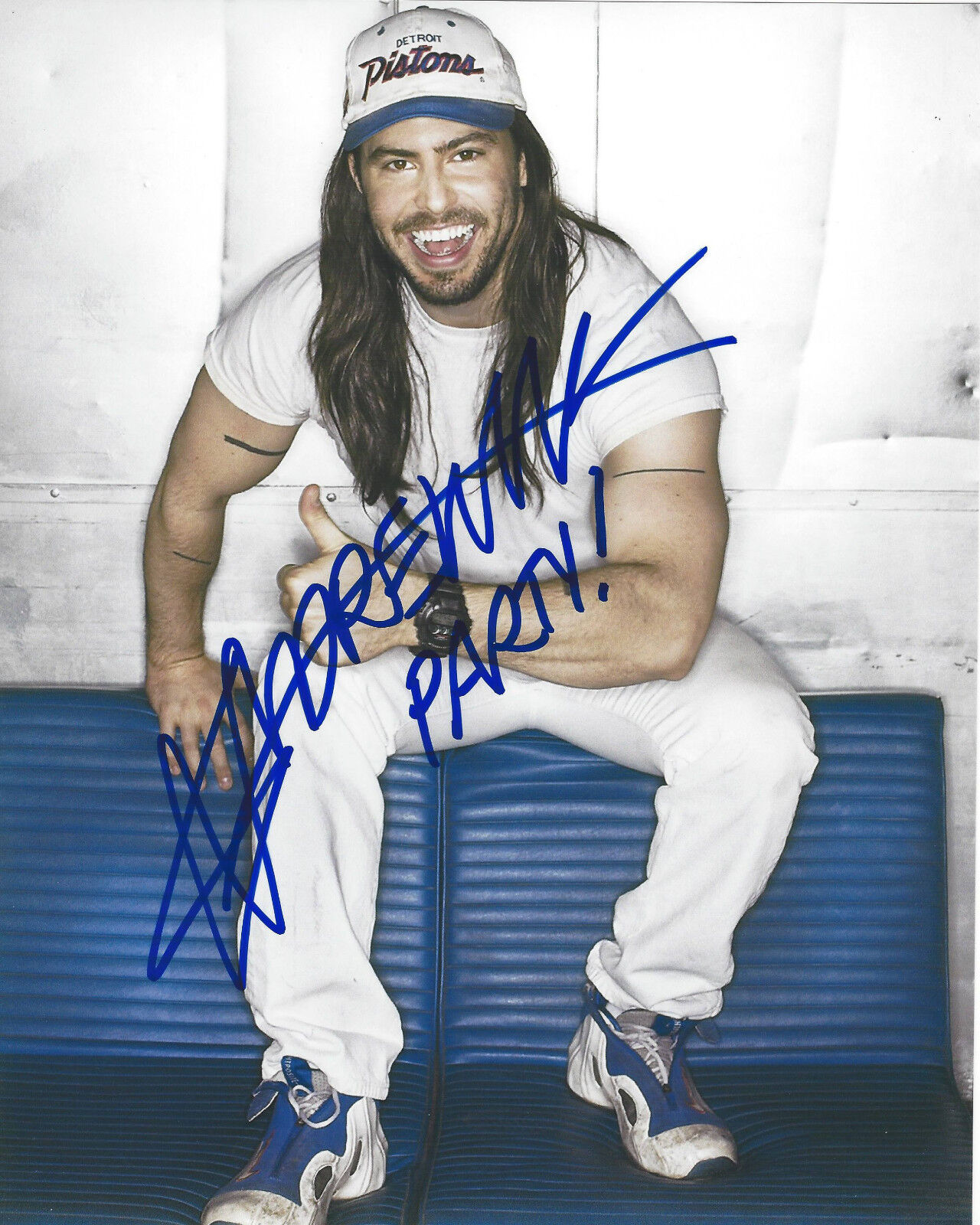 SINGER ANDREW W.K. SIGNED AUTHENTIC 8X10 Photo Poster painting B w/COA PARTY HARD I GET WET