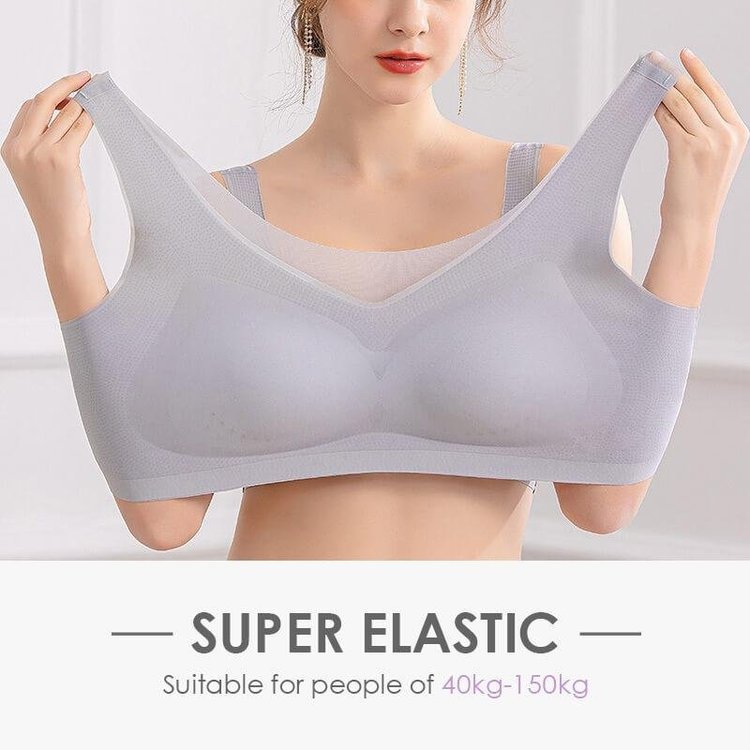 Urtal Thin Sexy Bras Ice Silk Push Up Sports Bralette Soutien Gorge Emulsion Pad Sleep Lingerie Underwear