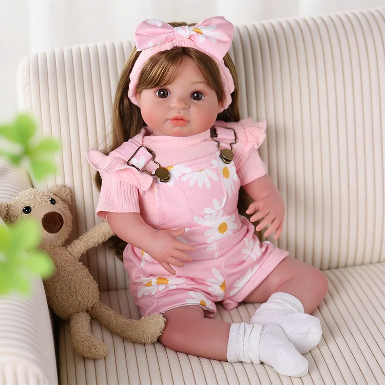 Babeside Orla 20" Realistic Baby Doll &ndash; Soft & Safe Newborn Girl Gift with Floral Outfit