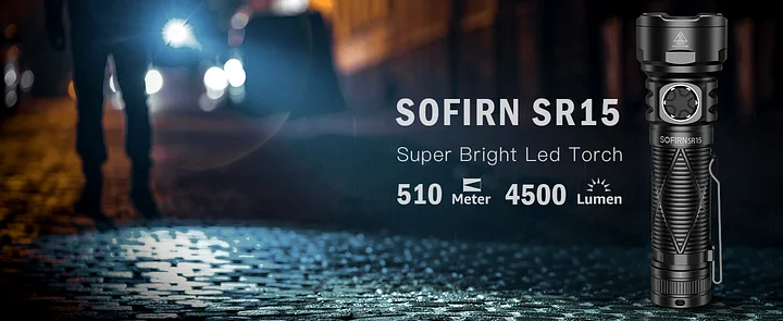 Sofirn SR15 4500 Lumens Rechargeable Flashlight - View #4