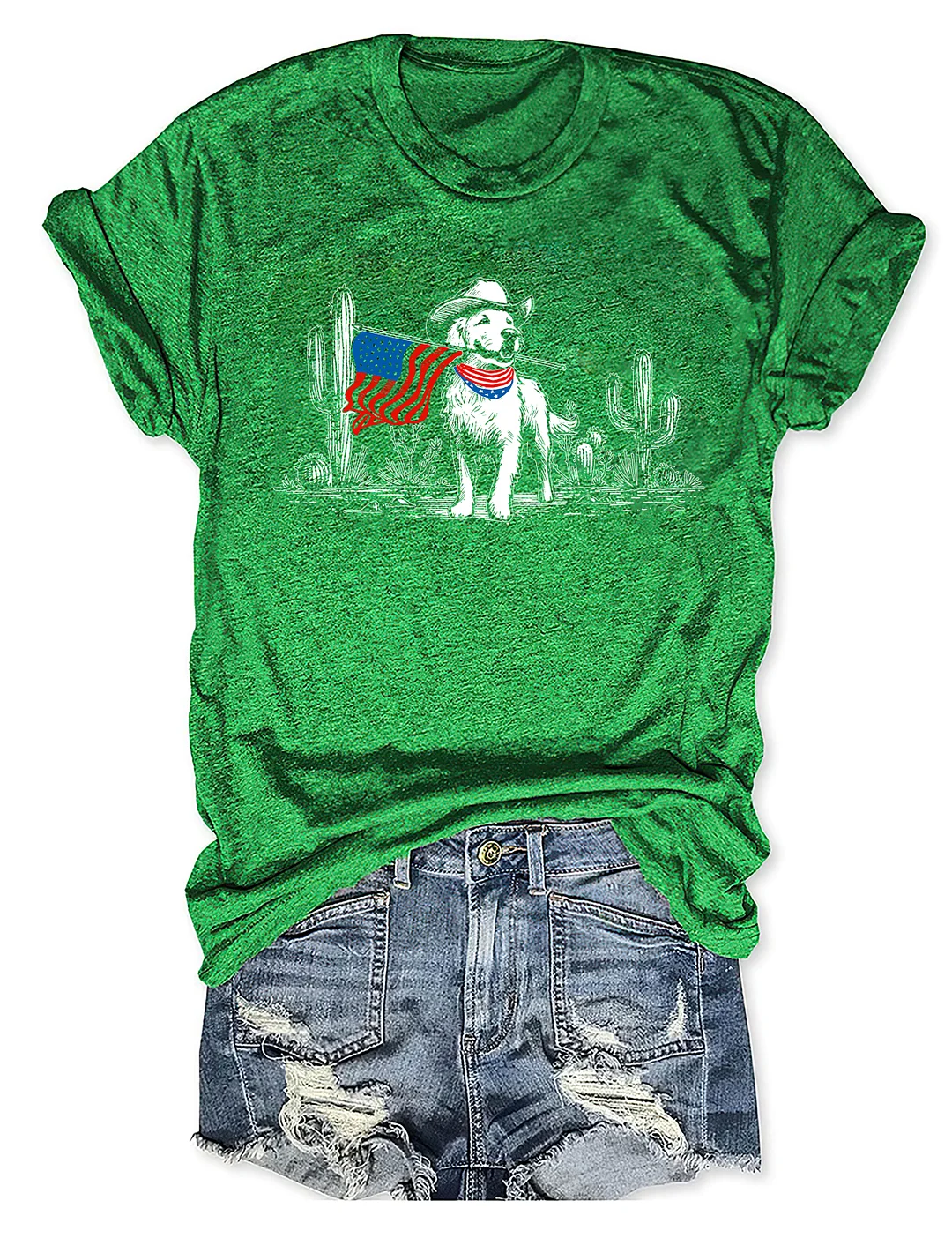 Golden Retriever 4th Of July T-shirt