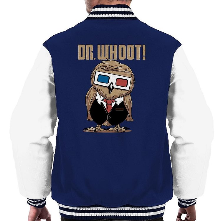 Doctor Who Owl Dr Whoot Men's Varsity Jacket