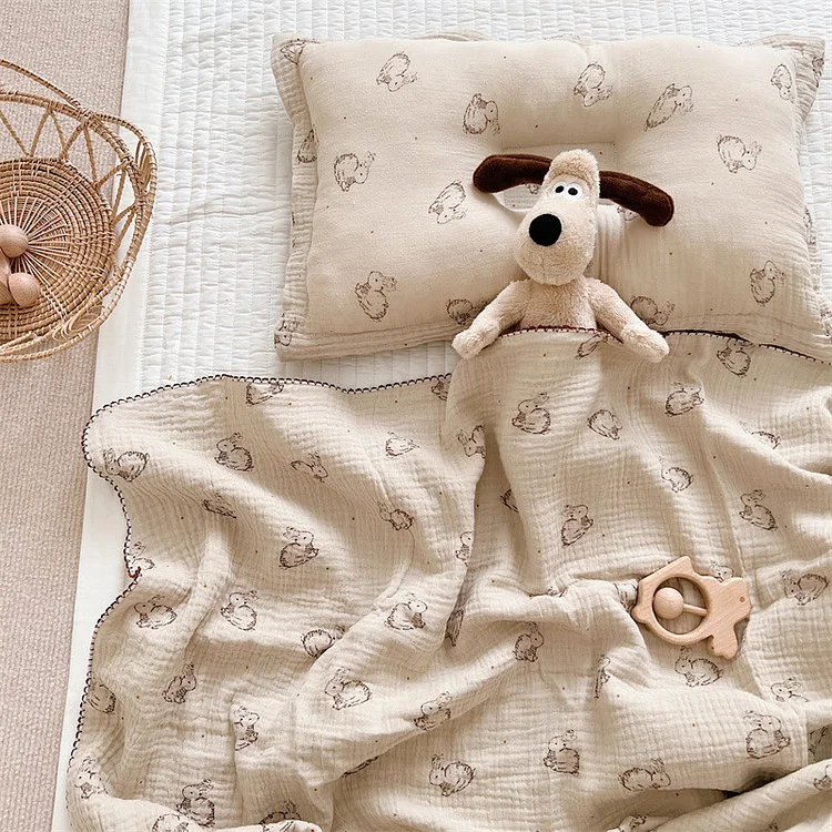 Baby Bunny Pillow Blanket