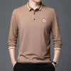 Long Embroidered Casual Business POLO Shirt