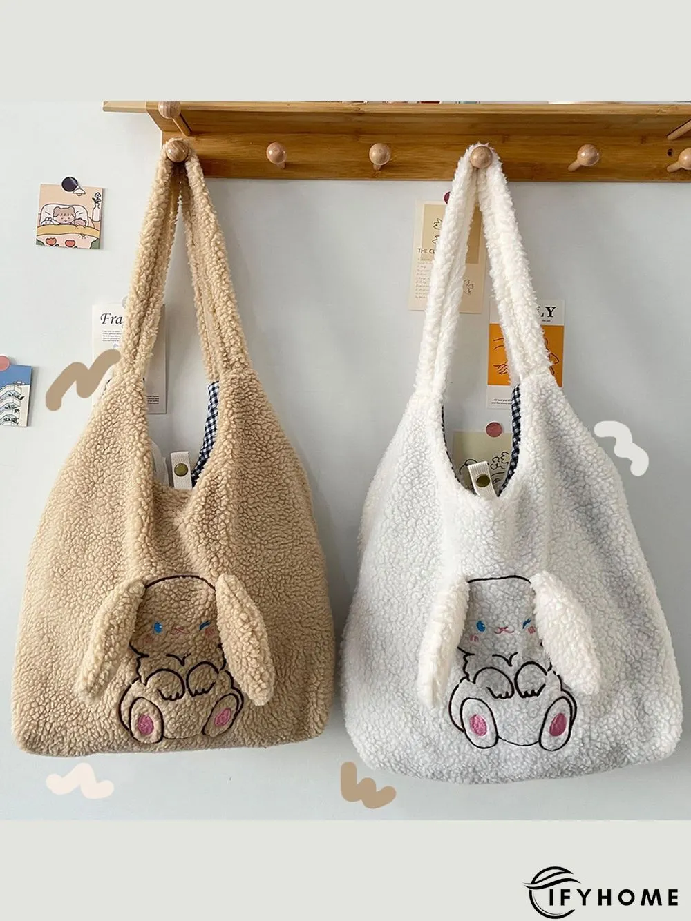 Plush New Year Cute Rabbit Shoulder Bag | IFYHOME