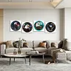 4pcs Diamond Painting -DIY Round Drill Stained Glass Animal