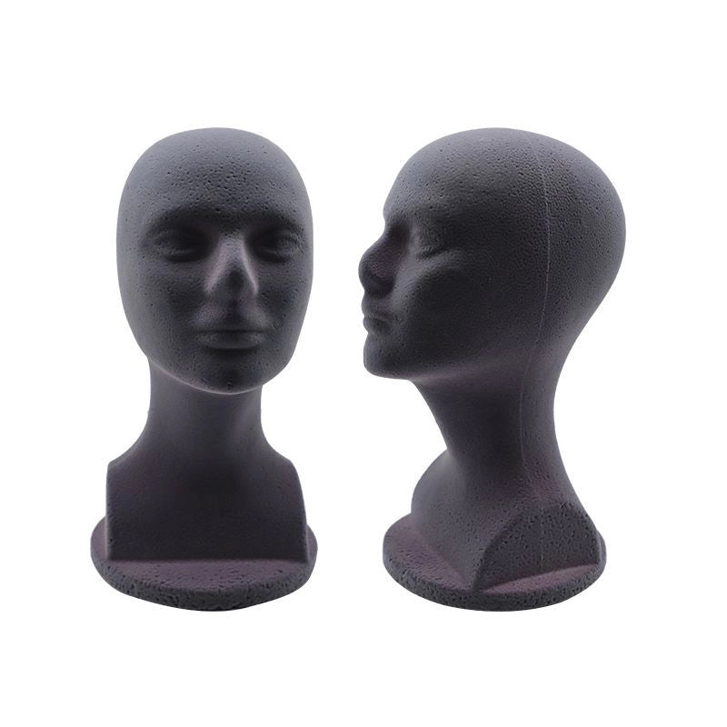 Flocking Foam Head Model Female Hat Wig Holder DIY Props Headdress Display Props Foam Model Head