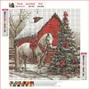 Xmas Horse-Full Round Diamond Painting