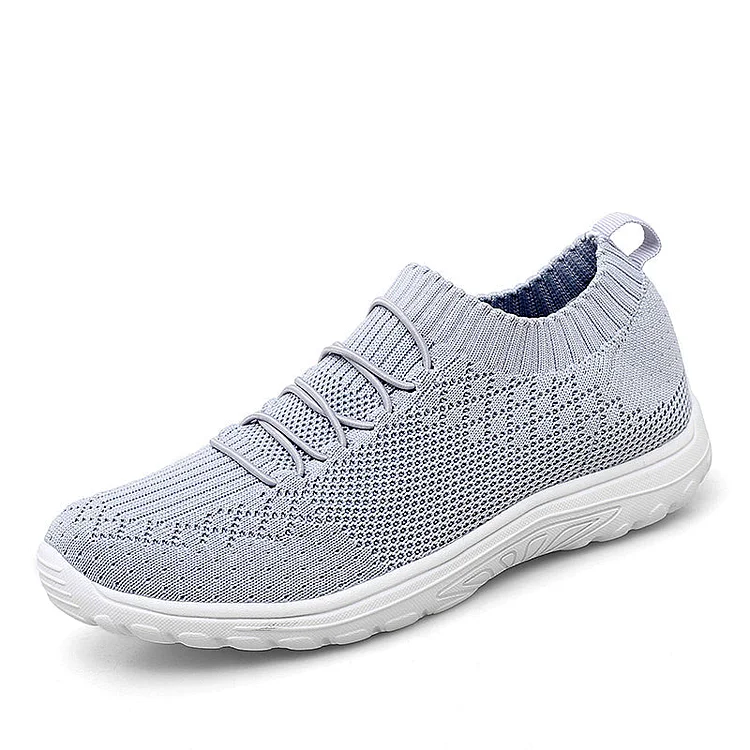 Walking Shoes,Mesh Platform Sneakers Women Slip on Soft Ladies Casual Running Shoes Woman Knit Sock Shoes QueenFunky