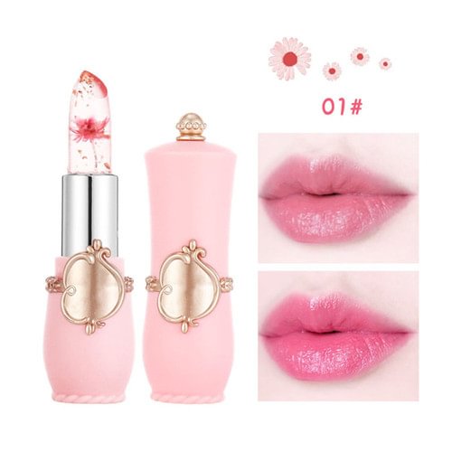 Crystal Jelly Flower Color Changing  Lipstick