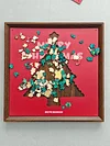 BUPU DESIGN Christmas Tree Shaped Wooden Puzzle Decorative Painting