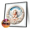 (30*30cm)Sleeping Angel - Round Partial AB Drill Diamond Painting