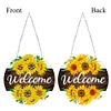 DIY Diamond Dots Art Double Sided Effect  Cool Home Garden Decoration (Sunflower Welcome)