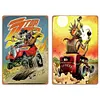 2PCS rat fink - Ensemble de panneaux en m&eacute;tal(20*30cm/30*40cm)