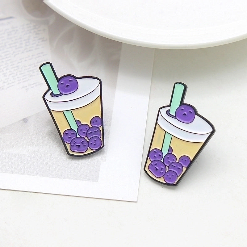 Cartoon Style Cute Pin Cup Alloy Stoving Varnish Women’S Brooches