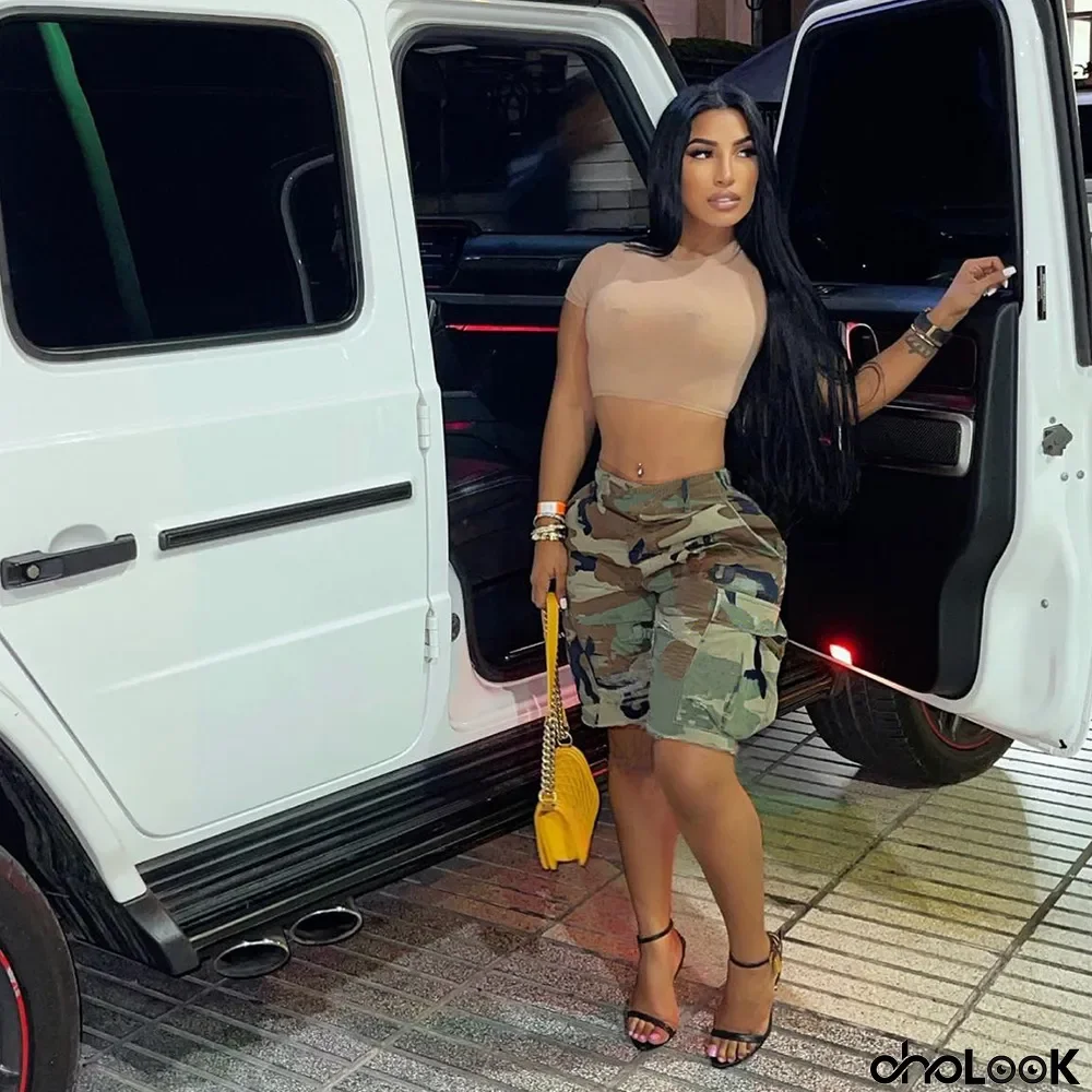 Summer Women Casual Camo Shorts