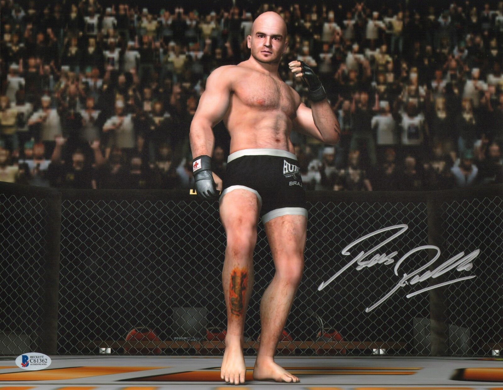 Bas Rutten Signed 11x14 Photo Poster painting BAS Beckett COA UFC Video Game Picture Autograph