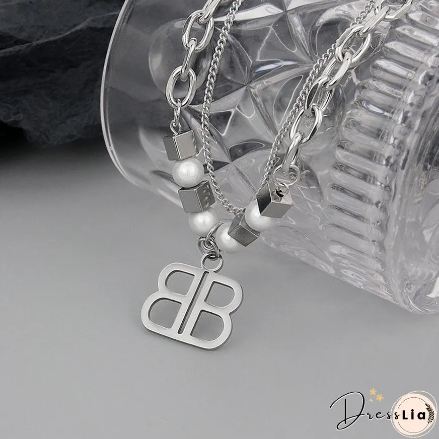 "B" Letter Necklace