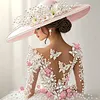 Diamond Painting-DIY Crystal Rhinestone Girl in a Dress