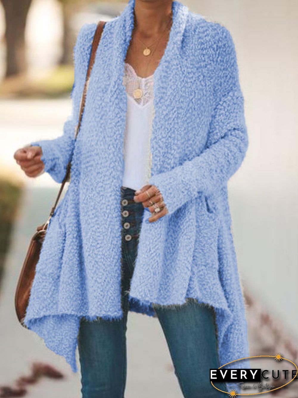 Women Casual Tops Tunic Plus Size Sweater Cardigan