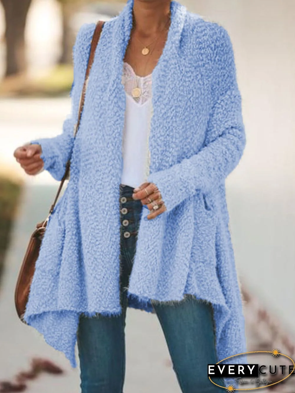 Women Casual Tops Tunic Plus Size Sweater Cardigan