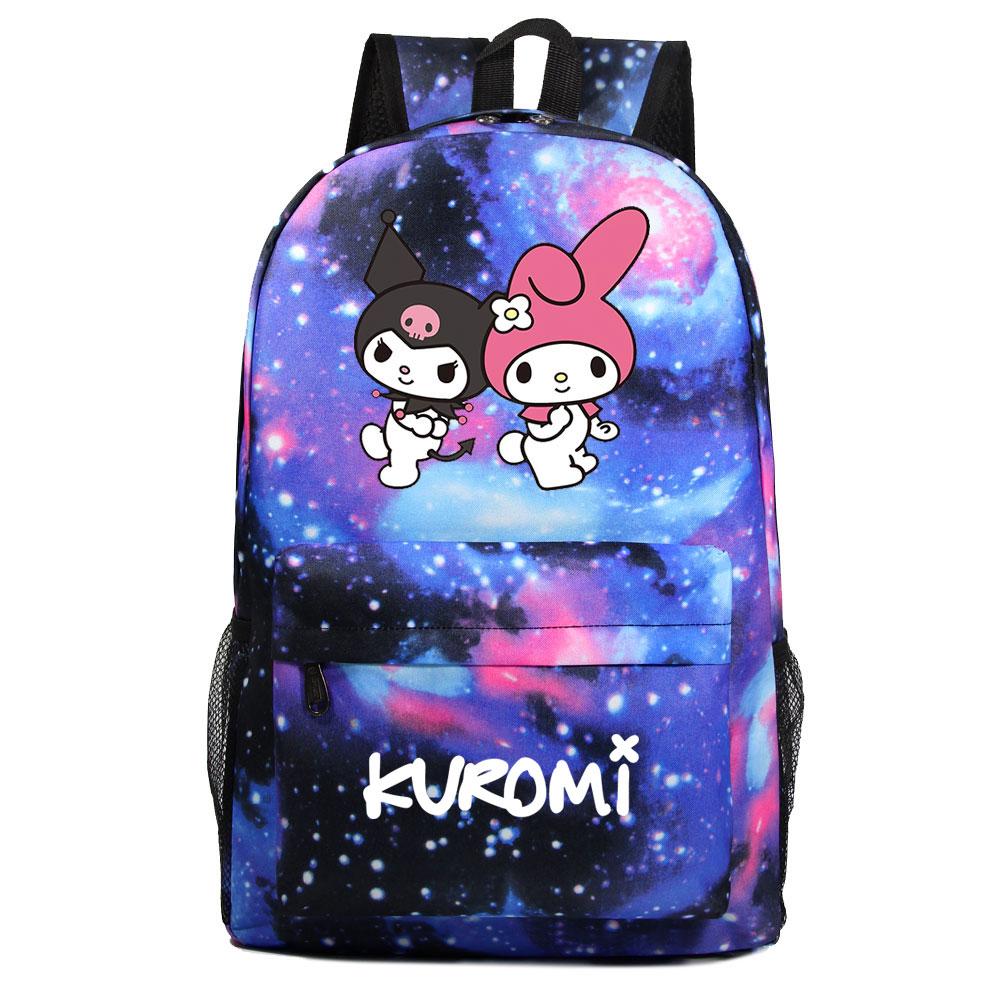 Mayoulove Kuromi Backpack Lightweight Design Perfect for School and Outdoor Activities-Mayoulove