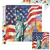 Liberty glory full diy 5d square drill diamond painting art gem art pour adultes/d&eacute;butants id&eacute;e cadeau d&eacute;coration murale maison diamond dots paintings arts picture arts 13,78x13,78in