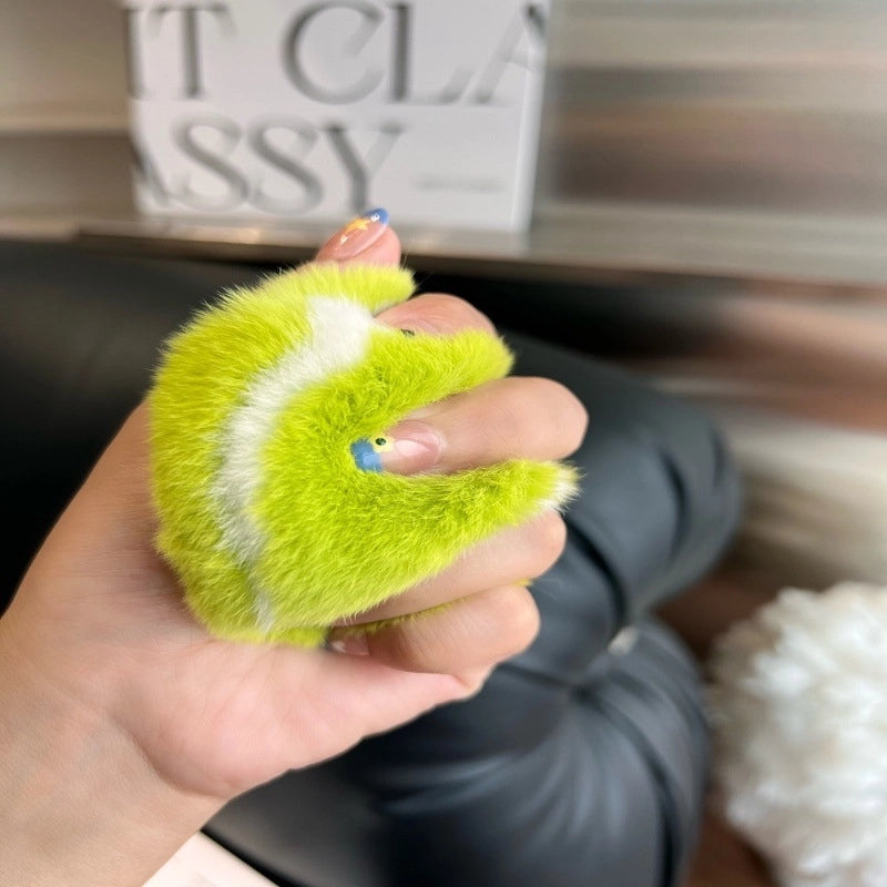 Minimalist Animal Plush Keychain