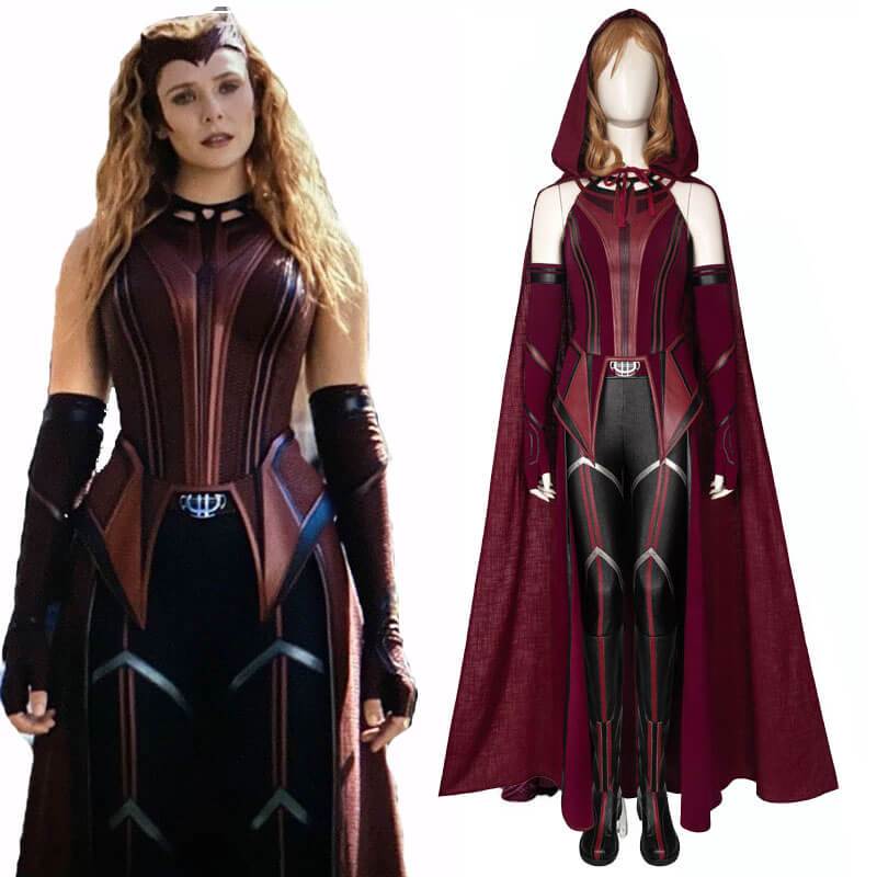 Wandavision New Scarlet Witch Cosplay Suit Wanda Maximoff Cosplay Costume 