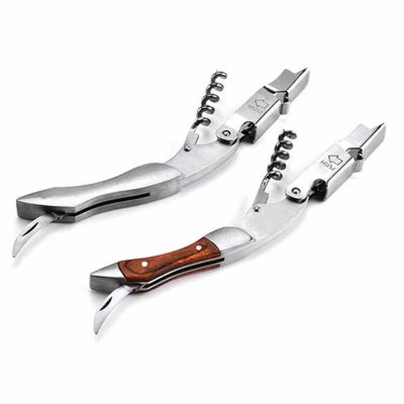 Wood Handle Professional Red Wine Opener Portable Screw Corkscrew Multifunction Wine Bottle Opener Kitchen Tools Beer Openers